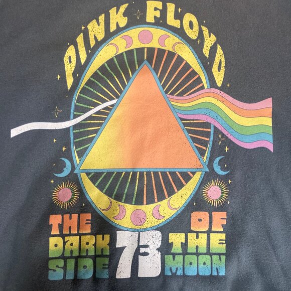 Title Pink Floyd Dark Side of the Moon 73 long sleeve gray sweater with 50th - Picture 3 of 7